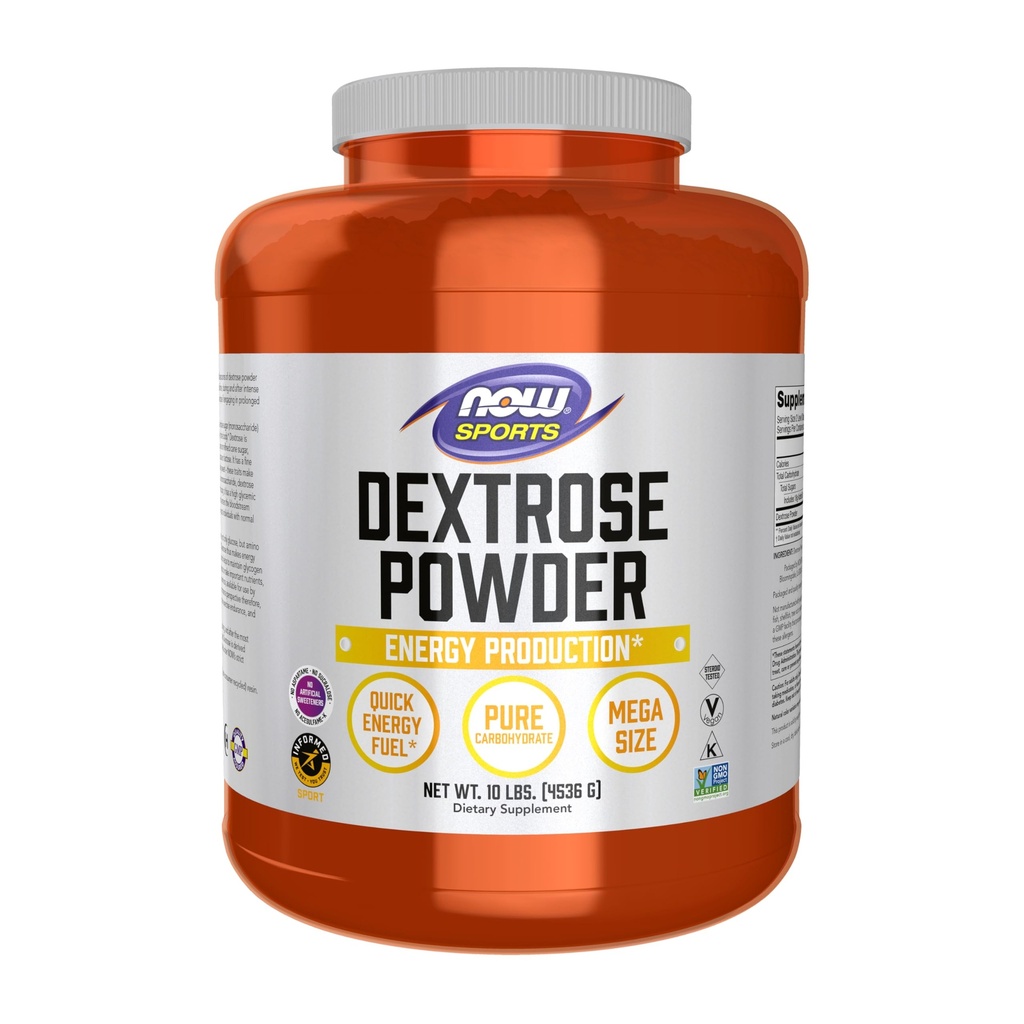 Now Foods Sports Nutrition, Dextrose Powder (Monosaccharide), Energiproduktion *, 10-Pound