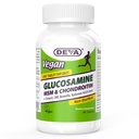 DEVA Vegan Glucosamin MSM & Chondroitin + Gurkemeje, CMO, Boswellia, Hyaluronsyre & mere, Forbedret non- Animal Formel, 90 tabletter