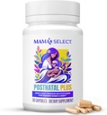 Mama 's Select Postnatal Vitaminer - Øger hår Inddrivelse, Milk Supply, & Wellness - Allergen- Free, Vegan, MTHFR Friendly, Methylerede Folate & B Vitaminer, Easy- to- Swallow, No Biotin - 30 Kapsler