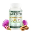 Liver Detox Capsules - 20-in-1 Herbal Supplement with Milk Thistle, Turmeric, Artichoke & Dandelion Root for Liver Cleanse, Fatty Liver Support & Digestive Balance, Vegan Formula, 60 Capsules (1)