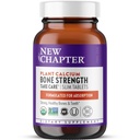 Nyt kapitel Calcium supplement - Knoglestyrke Økologisk Calcium med Magnesium, D3-vitamin + K2, 70 + spor mineraler for ben sundhed, Gluten Free, Let at synke Slim tabletter - 180 greve