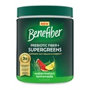 Benefiber Prebiotic GLP-1 Friendly Fiber + Supergreens Dietary Supplement Powder, Watermelon Lemonade Flavor, 8.8 oz (250g)