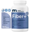 Micro Ingredients Psyllium Husk Fiber Capsules 5-in-1, 240 Vegetarian Capsules | Soluble Fiber Supplement for Digestive Support* | Probiotics, Prebiotics, Postbiotics & Digestive Enzymes | Non-GMO