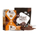 NuGo Slim Dark Chocolate Crunchy Peanut Butter, 17g Vegan Protein, 3g Sukker, 12 Greve og Nugo Plant Protein Powder, 20g Protein, 3g Sukker, 25 Servere
