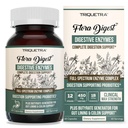 Flora Digest - 3-in-1 Max Strength Digestive Enzymes + Gut Surviving Probiotics & ButyraGen® Postbiotic for Optimal Digestion, Bloating Relief, Regularity, Gut Lining & Colon Support - (60 Capsules)