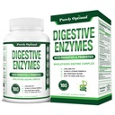 Purely Optimal Digestive Enzymes for Women and Men – Multi-Enzyme Supplement for Bloating Relief, Digestion and Heavy Meal Support – with Probiotics and Prebiotics for Gut Health – 180 Capsules