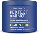 BodyHealth PerfectAmino Powder - BCAA og EAA Powder til Pre and Post Workout - Amino Acid Energy Drikke for mænd og kvinder til at støtte Lean Muskel og Inddrivelse - Lemon Lime - 30 Servere