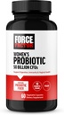 FORCE FACTOR Probiotic for Women 50 Millioner CFU, Women 's Probiotic for fordøjelsessygdomme, Immunitet, og Vaginal Health, 10 Strops med Lactobacillus Acidophilus, Vegan, 60 Kapsler