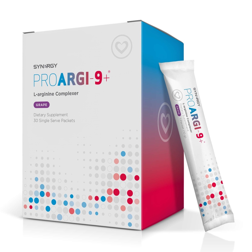Synergy ProArgi-9 Plus L-Arginine Complexer Dietary Supplement - Grape - 30 Packets