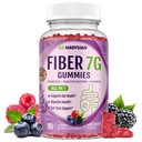 Fiber Gummies for Adults - Sugar Free Fiber Supplement 7g All in 1, Probiotic 60 Billion CFU & Prebiotic with Digestive Enzymes, Inulin, Psyllium, Vitamin, Support for Gut & Digestive Health, 90 Ct