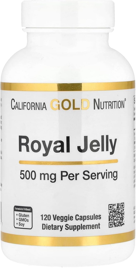California Gold Nutrition Royal Jelly, 500 mg, 120 Veggie Kapsler