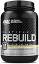 Optimum Nutrition Platinum Rebuild, Premium Platinum Blend Protein Powder with Creatin, Vanilla Buttercream, 20 Servere