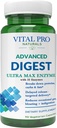 Vital Pro Naturals - Avanceret Digest Natural fordøjelsesfremmende Enzyme støtter Opdelingen af protein, fedt og kulhydrater og reducerer lejlighedsvis Gas, Bloating og fordøjelsesbesvær 90 Kapsler