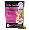 Cat Multivitamin Chews - Cat Treats for Health + immun, Joint Support, Hud & Coat, og fordøjelse - Omega 3s, Lysin & Probiotika til katte, Vitaminer til katte - Kylling (90- Day Supply)