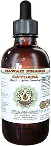 Catuaba Alcohol-Free Liquid Extract, Catuaba (Erythroxylum Catuaba) Dried Bark Glycerite Hawaii Pharm Natural Herbal Supplement 2 oz