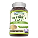 Pure Naturals Brewer's Yeast Supplement | 1500 Mg per Serving | 240 Tablets | Non-GMO | Gluten-Free | Made in USA
