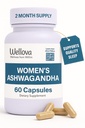 Women's Ashwagandha | Promotes Stress Relief & Mood Support | Supports Clarity & Memory | Provides Focus and Increased Energy | Superior Pure Organic Absorption | 60 Capsules