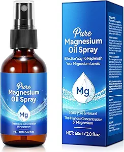 Generisk Magnesium Oil Spray, Pure Magnesium Oil Spray til Feet, Nourish Skin and Promote Sleep, Tematisk Magnesium Oil 2 Fl.Oz