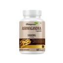 Ashwagandha Capsules, 1000mg, 60 Count, Veg Supplement for Calm Mood, Focus, Energy
