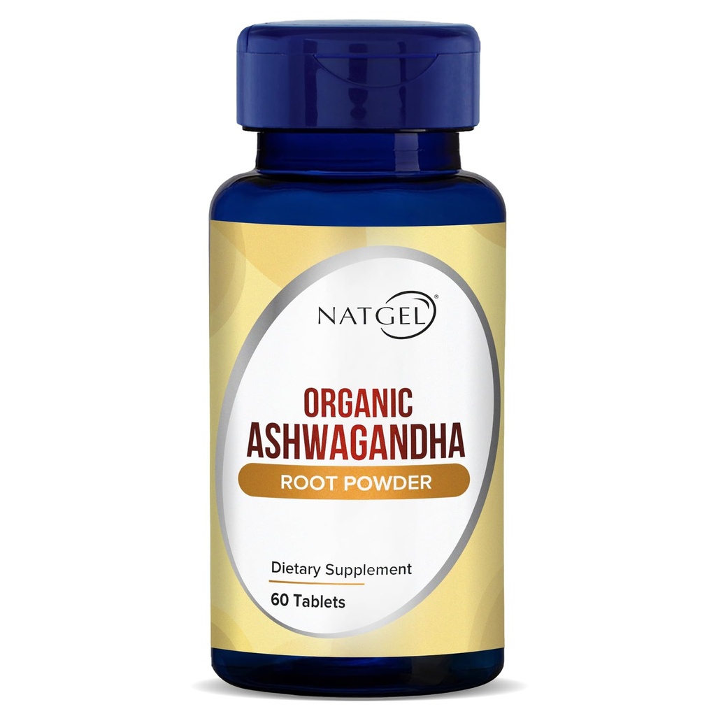 Organic Ashwagandha Root Extract | 60 Tablets | Adaptogen for Stress Relief, Energy & Mood Support