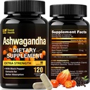 SoundHealth Organic Ashwagandha Capsules Supplement - 120 Capsules (60 Servings)