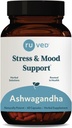 ruved Ashwagandha Capsules - Organic Ashwagandha Root Extract Supplement for mænd & kvinder, 500mg Per Pill for binyrerne sundhed og samlede wellness - 60 Vegetariske Caplets (1 Greve)