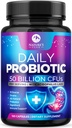 Probiotika 60 Millioner CFU - 10 Strops + fordøjelsesenzymer & Prebiotika - Bedste Probiotika for kvinder & mænd, understøtter immunforsvar, Gut sundhed, lejlighedsvis obstipation, Diarré, Gas & Bloating - 120 Kapsler