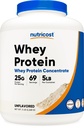 Nutricost Whey Protein Powder, Unflavored, 5 pounds - from Whey Protein Concentrat