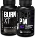 Jacked Factory Burn XT Thermogen Fat Burner - Appetite Suppressant & Nootrop Energy Booster (90 kapsler) & Lean PM Max High- Performance Weight Loss, Sleep Support Medic124; (120 kapsler)