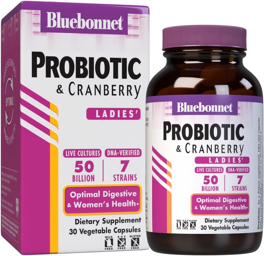 Bluebonnet Nutrition Advanced Choice Ladies 'Single Daily Probiotic 50 milliarder (kold pakket), 30 Greve