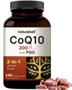 NatureBell CoQ10 200mg med PQQ, 240 Veggie Kapsler