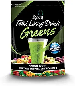 Total Living Drink Green Superfood Powder - (2,65 lbs Bag, 30 Servere, 60 Ingredienser) - enzymer, antioxidanter, urter, probiotika, vitaminer og mineraler.