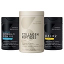 Sport Research ® Multivitaminer Pack - Omega 3 + vitamin D3 K2 5000iu + Collagen Peptider