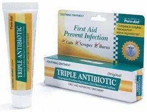 Triple Antibiotic Firms Aid Antibiotic Salve 0.33oz (2 Pack)