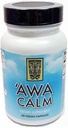 'Awa Calm Capsules - Kava- baserede urtebundte tillæg med 30% Kavalatone, Calamus Root, Passion Flower, Lemon Balm & Hums (120 kapsler)