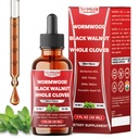 14in1 Wormwood Tincture - Wormwood Black Walnut Clove Extract with Pumpkin Seed Oil, Milk Thistle, Berberine HCl, Bitter Melon, Turmeric Curcumin, Ceylon Cinnamon & More - 30 Days Supply - 1 FL Oz