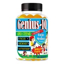 Genius IQ Kids Brain Supplements for Memory and Focus Omega 3-6-9, EPA DHA Gummy Vitamins, Brain Booster Calm Gummies,Supports Concentration, Clarity, Attention and Mood 60 Gummies