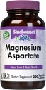 Bluebonnet Nutrition Magnesium 400 mg Chelated Magnesium Aspartat Daglig Mineral, Heart & Bone Support * Supplement til mænd og kvinder Vegan, non-GMO - 200 vegetabilske kapsler