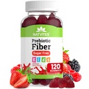 Prebiotic Kids Fiber Gummies, for Children Ages 2 & Up - Sugar Free Vegetarian Gelatin Free Non-GMO, Kids Fiber Supplements for Digestive Health (120 Count)