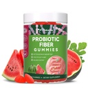 9-in-1 Probiotic Prebiotic Fiber Gummies for Adults & Teens, Sugar-free Fiber Supplement with Psyllium Husk, FOS, Inulin, ACV & 5 Billion CFU Bacillus Coagulans for Digestion & Gut, 60 Vegan Gummies
