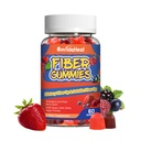 Fiber Gummies, Dietary Fiber, for Women and Men, Gut Health Support, Non-GMOs, Non-Gluten, Vegan, Mixed Berry and Strawberry Flavor, 60 Count Gummies