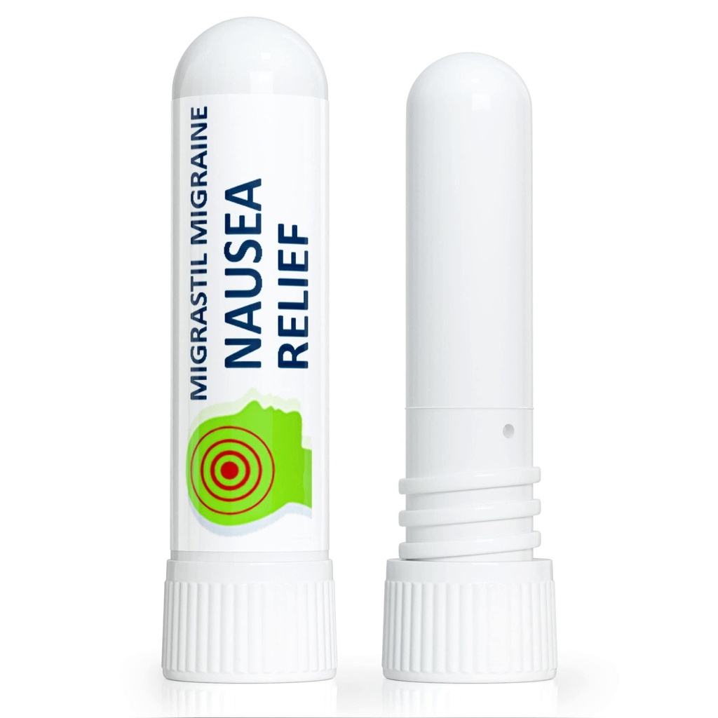 Grundlæggende Vigor Migrastil Kvalme Inhaler (2 - Pack) - Pocket Størrelse Aromaterapi Stick for kølighed - Alle naturlige, hurtigt fungerende hjælp