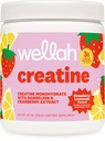 Wellah Creatin for Women (50 Servere, Strawberry Lemonade) - Creatin Monohydrat med Mælkebøtte & Tranberry Extract