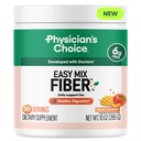 Physician's CHOICE Easy Mix Fiber for GLP-1 Support - No Grit - Daily Prebiotic Soluble Fiber Powder Supplement for Women and Men - Peach Mango - 30 Servings