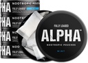 Fuldt indlæst Alpha Nootrop Pouches (Mint) - 5 Cans - 15 Pouches per can - Effektiv Nootrope Levering, Nic Pouch Erstatning - Hurtigere absorption, Alpha GPC, L-Tyrosine, GABA