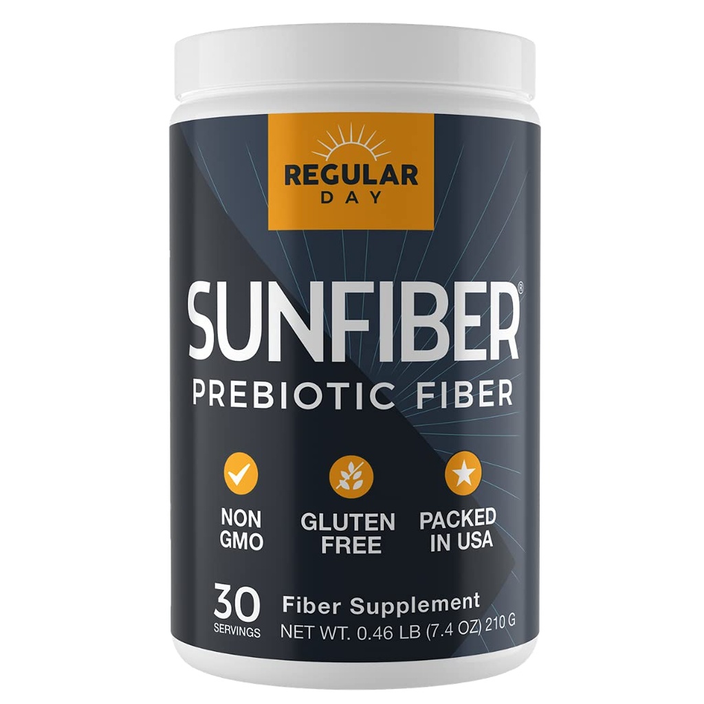 Sunfiber, Prebiotic Fiber Supplement for Digestive Health - Promotes Gentle Regularity | Gluten Free, Vegan, Dairy Free, Non-GMO, Keto, Tasteless | One Simple Ingredient | 30 Servings