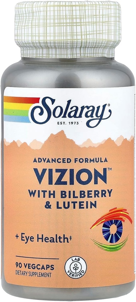 SOLARAY Vizion, Veg Cap (Btl- Plastic) 42mg