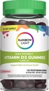 Rainbow Light Vitamin D Gummies, High Potency Vitamin D3 2.000IE immunforsvar, Hjælper støtte stærke knogler & tænder, Gluten Free, Vegan, Berry, 120 Gummies