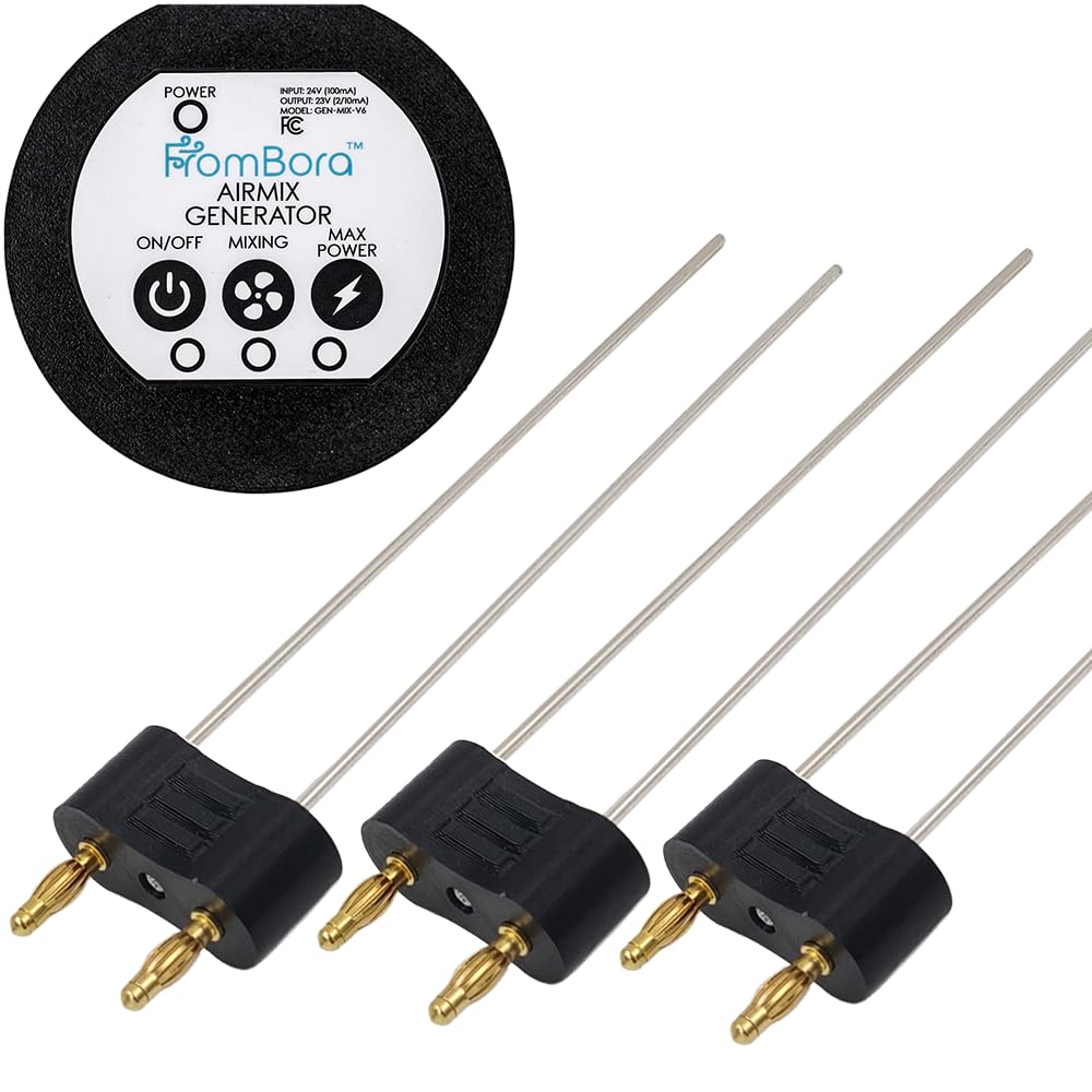 AirMix Kolloid Sølv Generator Kit + 3pc 12ga 6 "Reserve Sølv Par