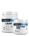 Transparent Labs Lean Pre-Workout (30 Servings, Strawberry Lemonade) & Creatine HMB (30 Servings, Unflavored)